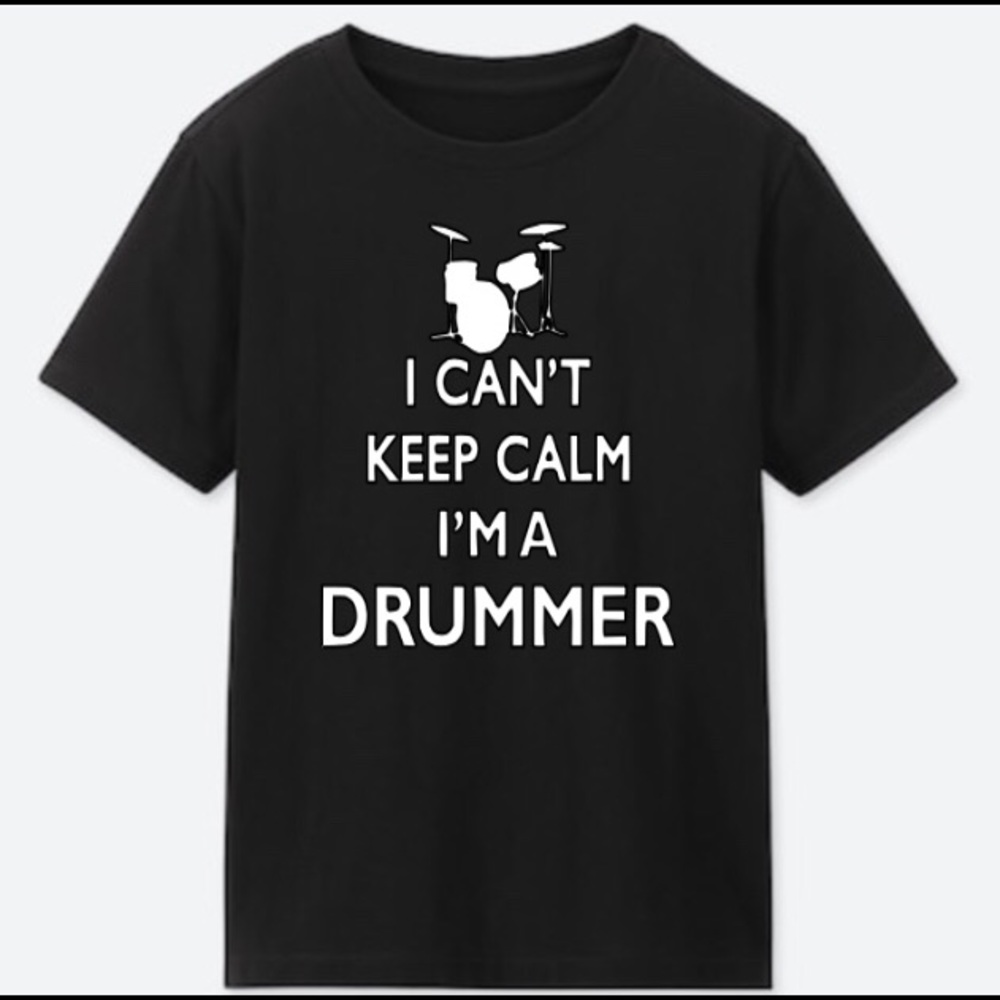 Mens drummer tee